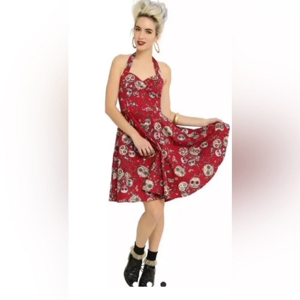 Hell Bunny Vixen Day of the Dead dress